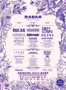 radar festival 2022 line up poster