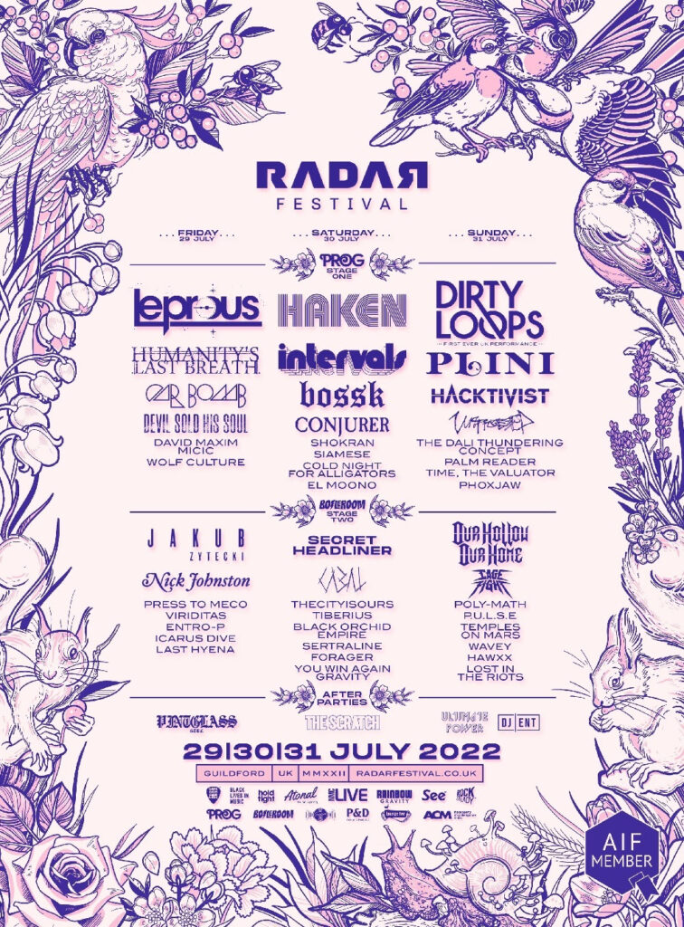 radar festival 2022 line up poster