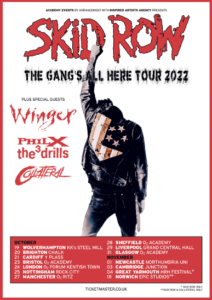 skid row uk tour poster