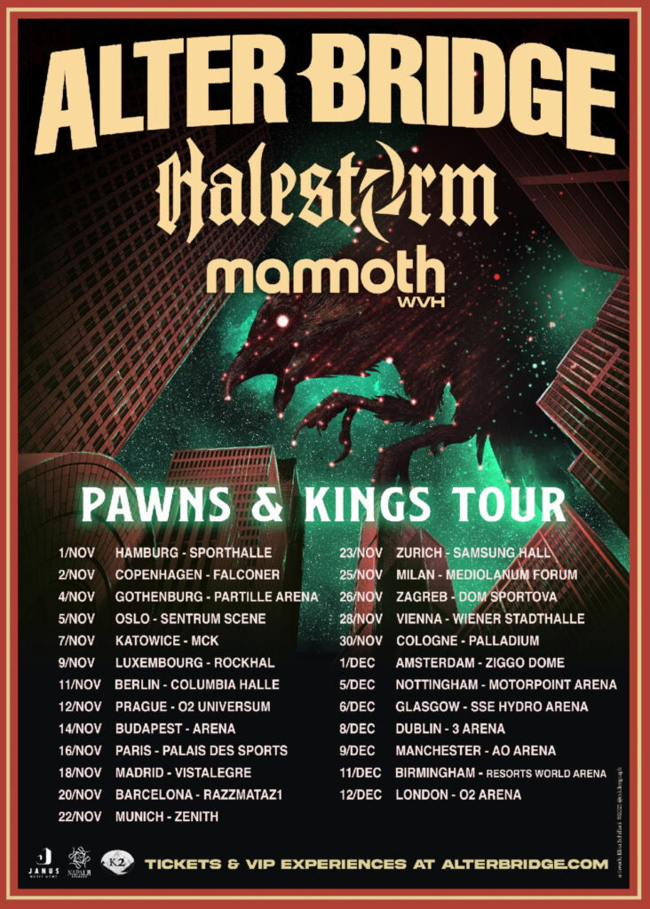 alter brdge winter 2022 tour poster