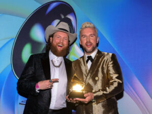 brothers osborne with their grammy award