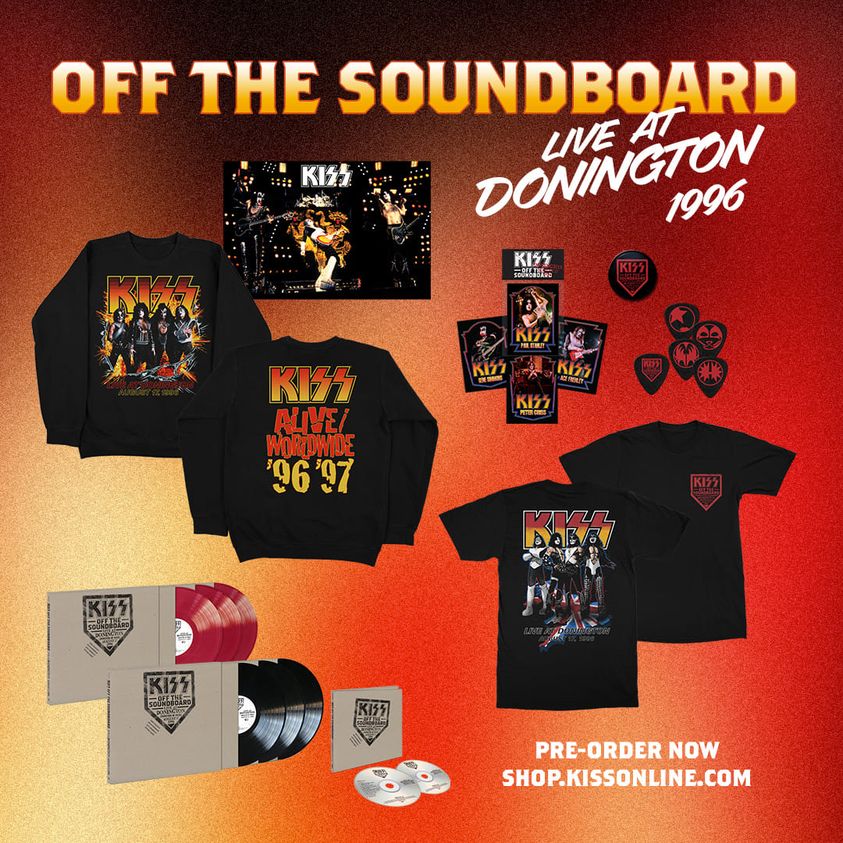 kiss live at donington 1996 merch cd poster