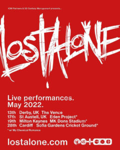 lost alone support show poster