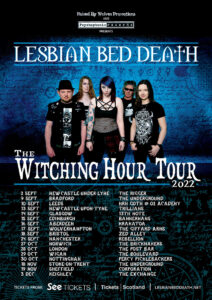 lesbian bed death uk tour poster