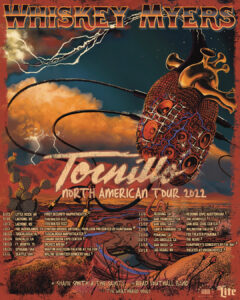 whiskey myers 2022 tour poster