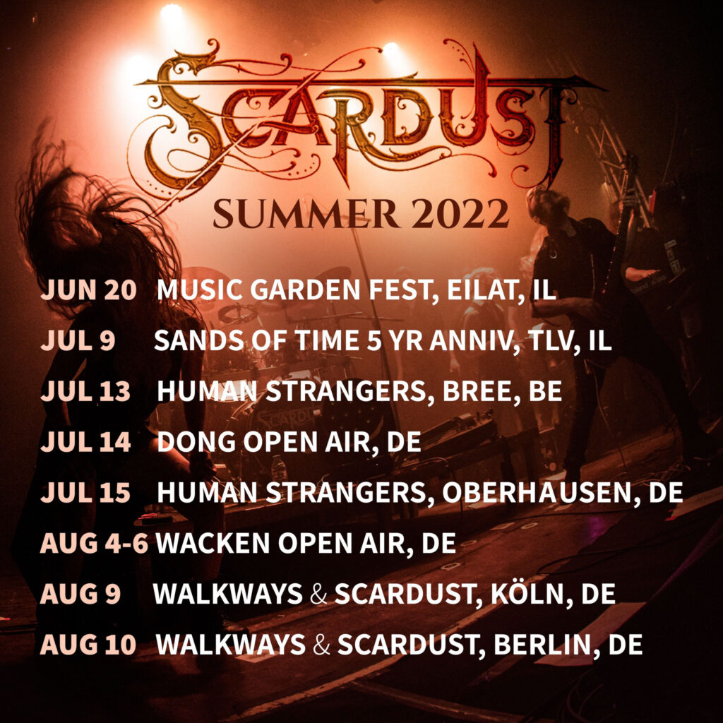 Scardust Announce European Dates With Eight Lives Down & Walkways ...