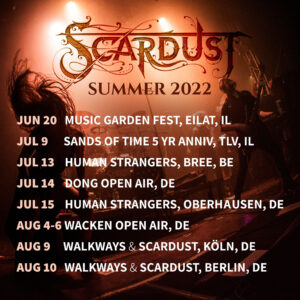 SCARDUST SUMMER 2022 TOUR