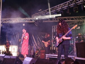 El Moono rile up the Bixler stage on ArcTanGent Friday.