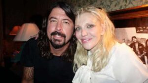 Courtney Love and Dave Grohl 