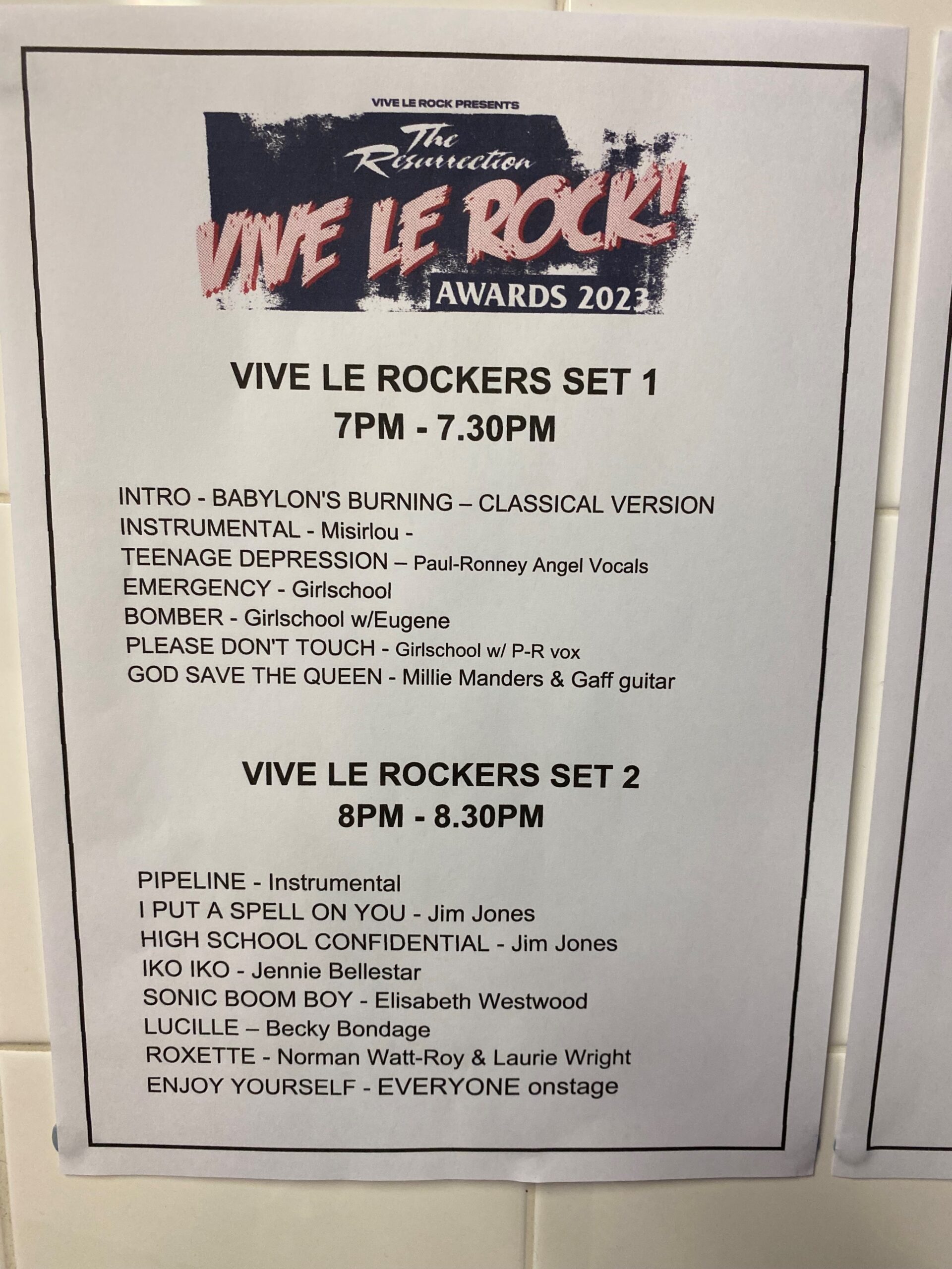 VIVE LE ROCK AWARDS 2023 • TotalRock