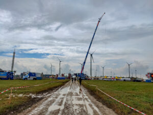 Muddy walkway at Nova Rock Festival 2023