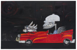 Brian Johnson 1971 Dodge Charger (B-body), 2021 oil on belgian linen