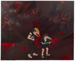 Back In Black World Tour 1980-81, 2015 oil on linen