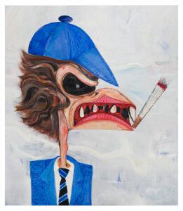 Angus Young Backstage, 2019 oil on belgian linen