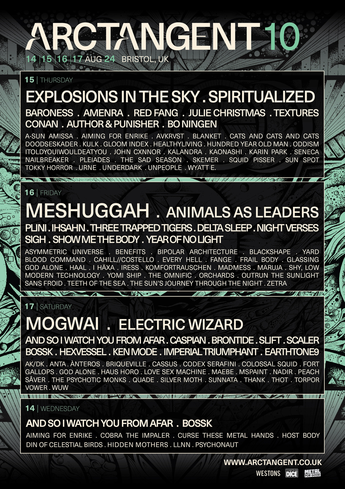 ARCTANGENT FESTIVAL LINE UP