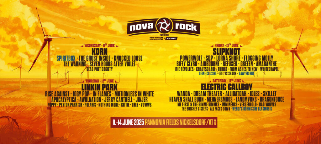 nova rock 2025 line up